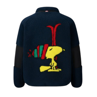 Mc2 Saint Barth Giacca Teddy blu con logo KEY0004-00838C