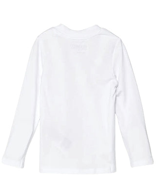 Guess T-shirt in jersey bianca a maniche lunghe K4BI08J1314J