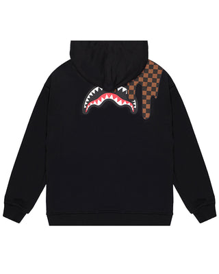 SPRAYGROUND Felpa nera in cotone con logo SPY1265G