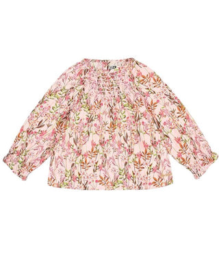 Bonton Camicia punto smock rosa da neonata MCA090001C