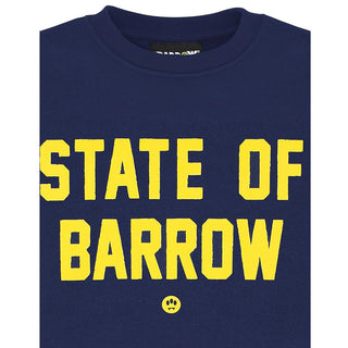 Barrow Felpa Girocollo In Cotone F5BKJUSW076 Con Logo e Teddy