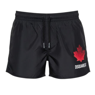 Dsquared2 Boxer Mare Nero Con Logo DQ3312-D00QK-DQ900