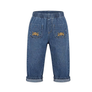 SNUG Jeans In Denim Blu Con Ricamo 934AV6W123R23 Per Neonata