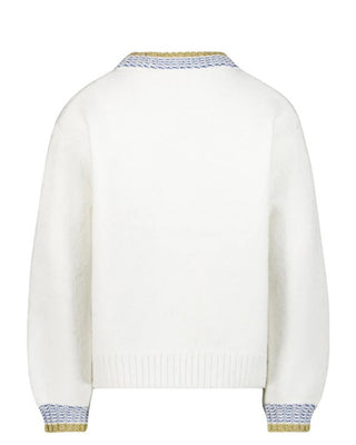 Billieblush Maglia avorio con cuori glitter U20456