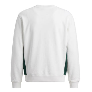 Casa Blanca Felpa Bianca Con Logo A Diamante Ricamato M-PF26-JTP-293-03 Per Uomo