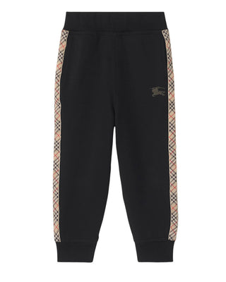 Burberry Pantaloni jogger con finiture Check 8108051