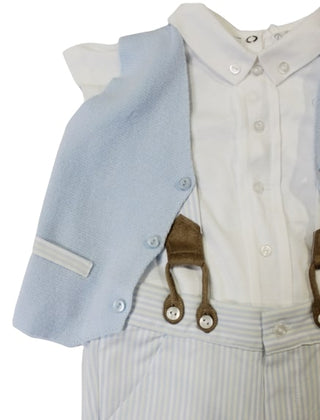 Dottor Kids Completo Cerimonia CON GILET E MAGLIA A BODY DK137 CON BOTTONI