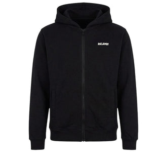 Disclaimer Felpa Nera Con Zip E Cappuccio 26IDK59104N Per Bambini