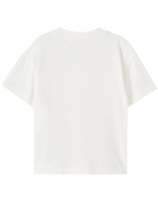 Palm Angels T-shirt bianca in jersey con logo PBAA003F25JER0020340