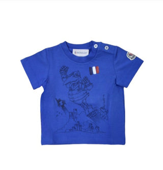 Moncler T-shirt girocollo con stampa 41951800235087