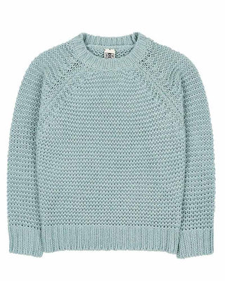 Bonton Maglia girocollo in misto lana da bambina MTF110017BU403