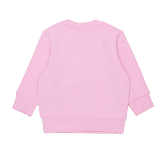 Diesel Felpa Rosa In Cotone Con Logo K00848-KYAVF-K39G Per Neonata