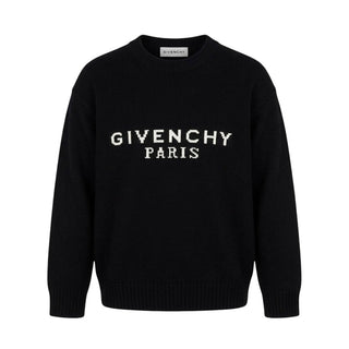 Givenchy Maglia Nera In Misto Cashmere H31441/09B Per Bambini