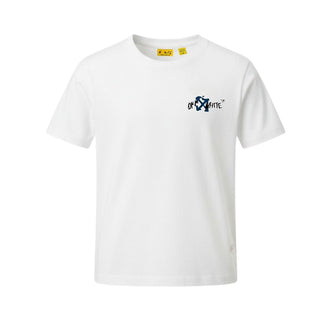Off-White T-shirt Bianca Con Stampa Per Bambini 44BAA002S26J00E100