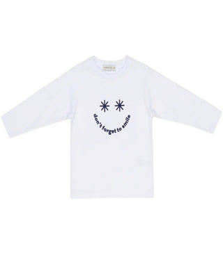 Manuel Ritz T-shirt bianca a maniche lunghe MR2807B