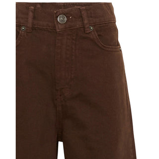 MSGM Pantaloni Marroni In Denim A Gamba Larga F6MSJGDP051/ Per Bambina