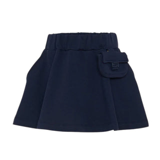 Fendi Gonna Blu In Felpa Con Baguette JFE189-5V0