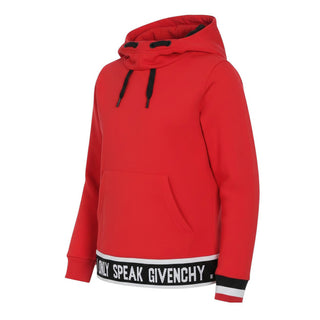 Givenchy Felpa Con Cappuccio In Cotone Per Bambino H25073
