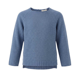 Maperò Maglia Blu Avio In Misto Lana M34368/153J Per Bambina