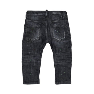 Dsquared2 Jeans Neri Con Dettagli Used DQ01TC-D0AI1-DQ02 Per Neonati