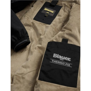 Blauer Giubbino Nero Con Cappuccio 26WBLKC11276-999 Cedric Jr Per Bambino