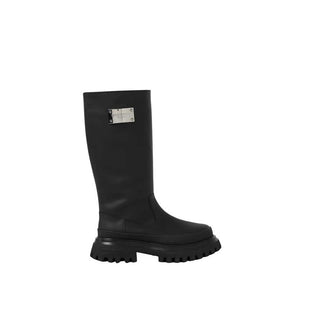 Dolce & Gabbana Stivali con placca logo d11213