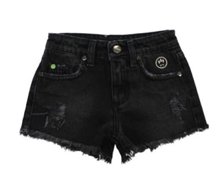Barrow Shorts black denim shorts 033449
