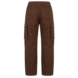 Barrow Pantaloni Cargo Marroni In Gabardina F6BKJUPA091-408 Per Bambini