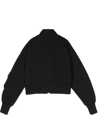 Msgm Felpa cropped con zip F4MSJGBO191