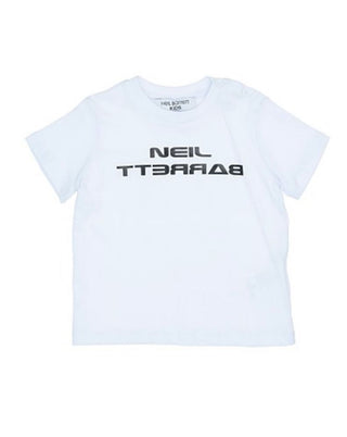 Neil Barrett T-shirt girocollo con logo frontale 024705