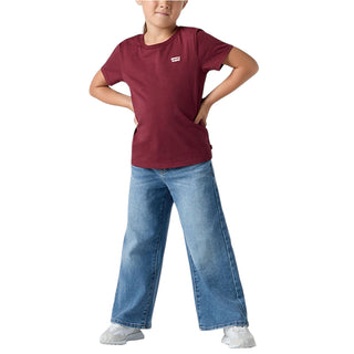 Levis Jeans Baggy A Vita Alta In Denim Blu 3EP025-MDT Per Bambina