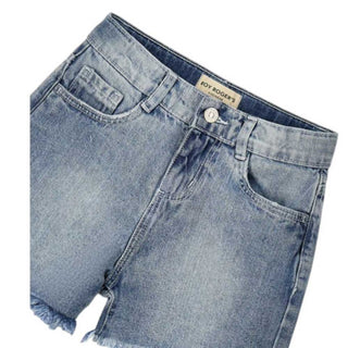 Roy Roger's Shorts In Denim Chiaro Per Bambina RG158/7027