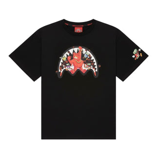 SPRAYGROUND T-shirt Nera A Maniche Corte Con Stampa SPY1423BLK