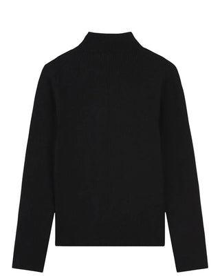 Lanvin Lupetto nero a coste N30182