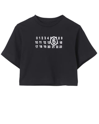 MM6 Maison Margiela T-shirt cropped a maniche corte M60672-MM04I