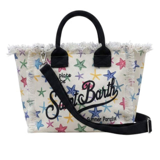 Mc2 Saint Barth Borsa Colette In Canvas Con Stelle Marine Multicolor COL0001/00578L