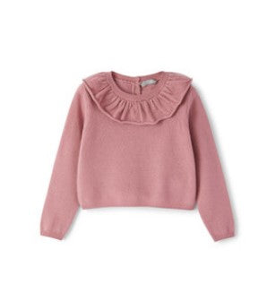 Il Gufo Pullover mit Rüschen A21MA354EM220