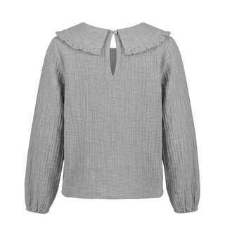 Kocca Camicia Grigia A Maniche Lunghe A26BBL9809ABUN3728 Per Bambina