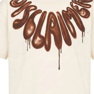 Disclaimer T-shirt Avorio A Maniche Corte Con Stampa 26IDK59183A Per Bambini