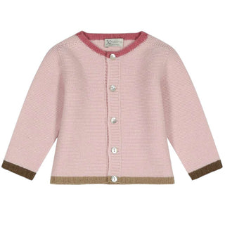 J.o Milano Cardigan Rosa In Misto Lana 2663X1-02 Per Neonata