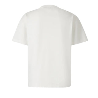 Palm Angels T-shirt bianca in jersey con stampa PMAA109F25JER0080355