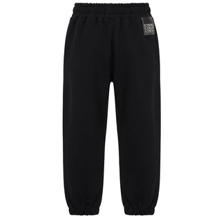Iceberg Pantaloni Joggers Neri Con Logo PTICE7308B-V3J Per Bambino