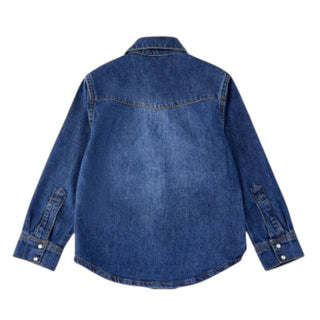 Roy Roger's Camicia In Denim Blu Da Bambino RG129-7014