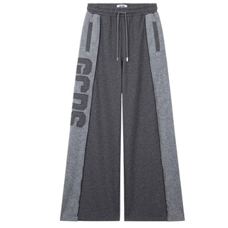 GCDS Pantaloni Joggers Grigi Con Patch Banda Logo C2MWQI006F169/975I Unisex