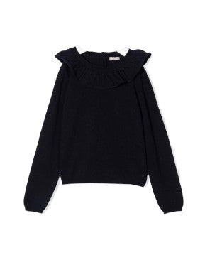 Il Gufo Pullover mit Rüschen A21MA354EM220