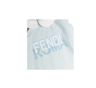 Fendi Long Sleeve Jumpsuit with Logo BUK110 Clips on Front