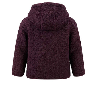 BLOOM Giacca In Pile Bordeaux Con Cappuccio 138903/1 Per Neonati