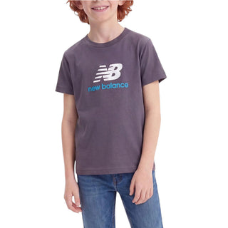 New Balance T-shirt Grigia Con Stampa LAKB0253-AA9078 Per Bambino