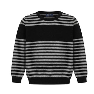 The Owl Striped Crewneck Sweater A17MA208EM220