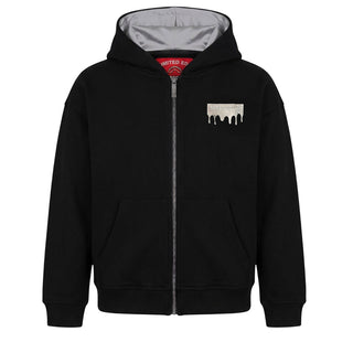 SPRAYGROUND Felpa Nera Con Zip E Cappuccio SPY1576GBLK Per Bambina